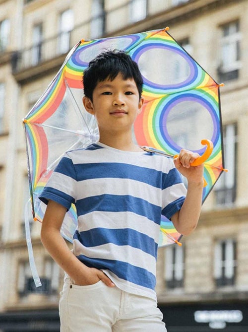 Paraguas infantil transparente, arcoíris | SMATI - Kiabi