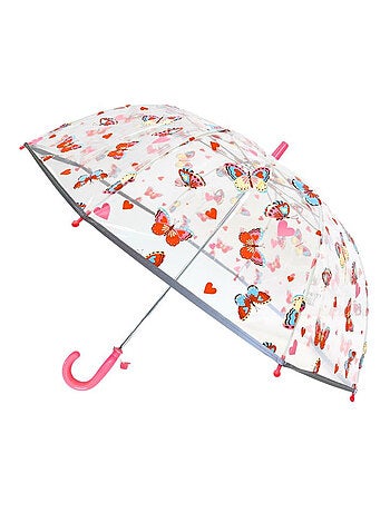 Paraguas infantil transparente, mariposa - SMATI