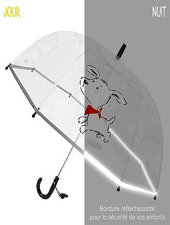 Paraguas infantil transparente, perrito scotty | SMATI