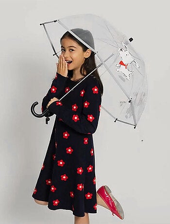 Paraguas infantil transparente, perrito scotty | SMATI