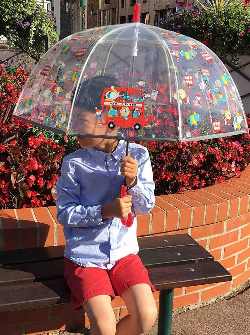 Paraguas infantil transparente | smati Rojo - Kiabi