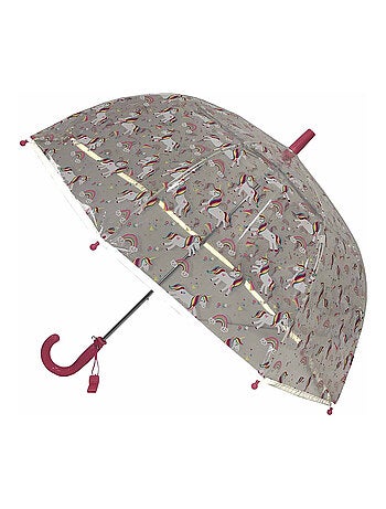 Paraguas infantil transparente, unicornio - SMATI