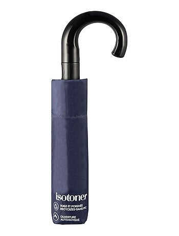 Paraguas mango en forma de cuervo, robusto, ultra repelente al agua, apertura adulto mixto Isotoner