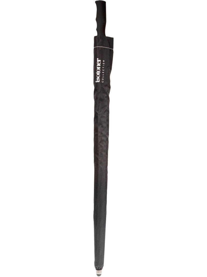 Paraguas  palos de golf, repelente al agua, funda xl de 130 cm, manual adulto mixto isotoner Negro - Kiabi