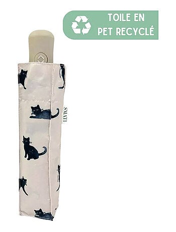 Paraguas plegable automático con diseño de gato - SMATI