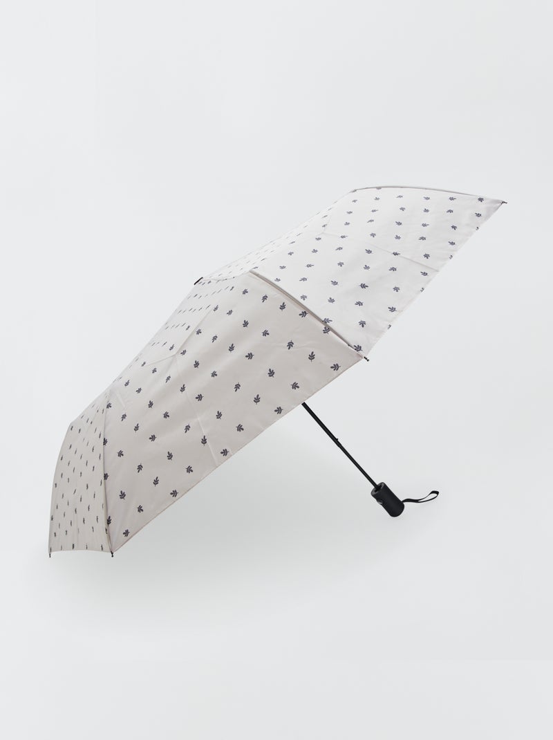 Paraguas plegable con funda BEIGE - Kiabi