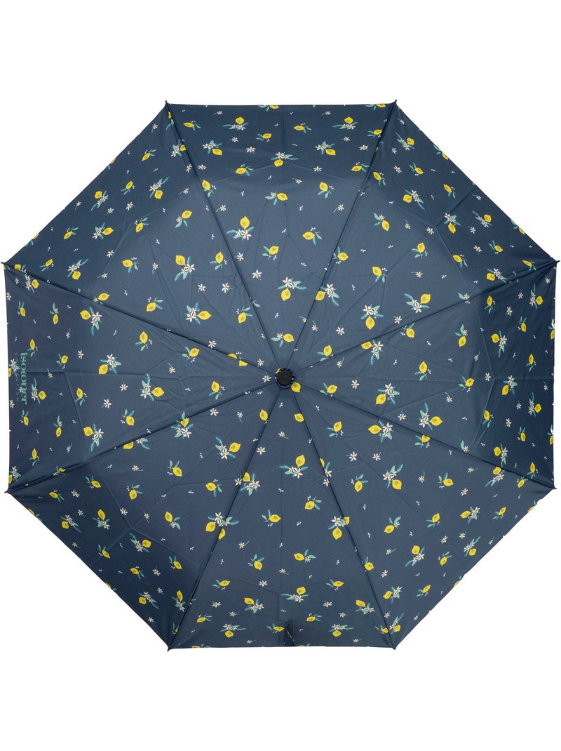 Paraguas  resistente, repelente al agua, 23 cm plegado, con apertura/cierre mujer isotoner Azul Amarillo - Kiabi