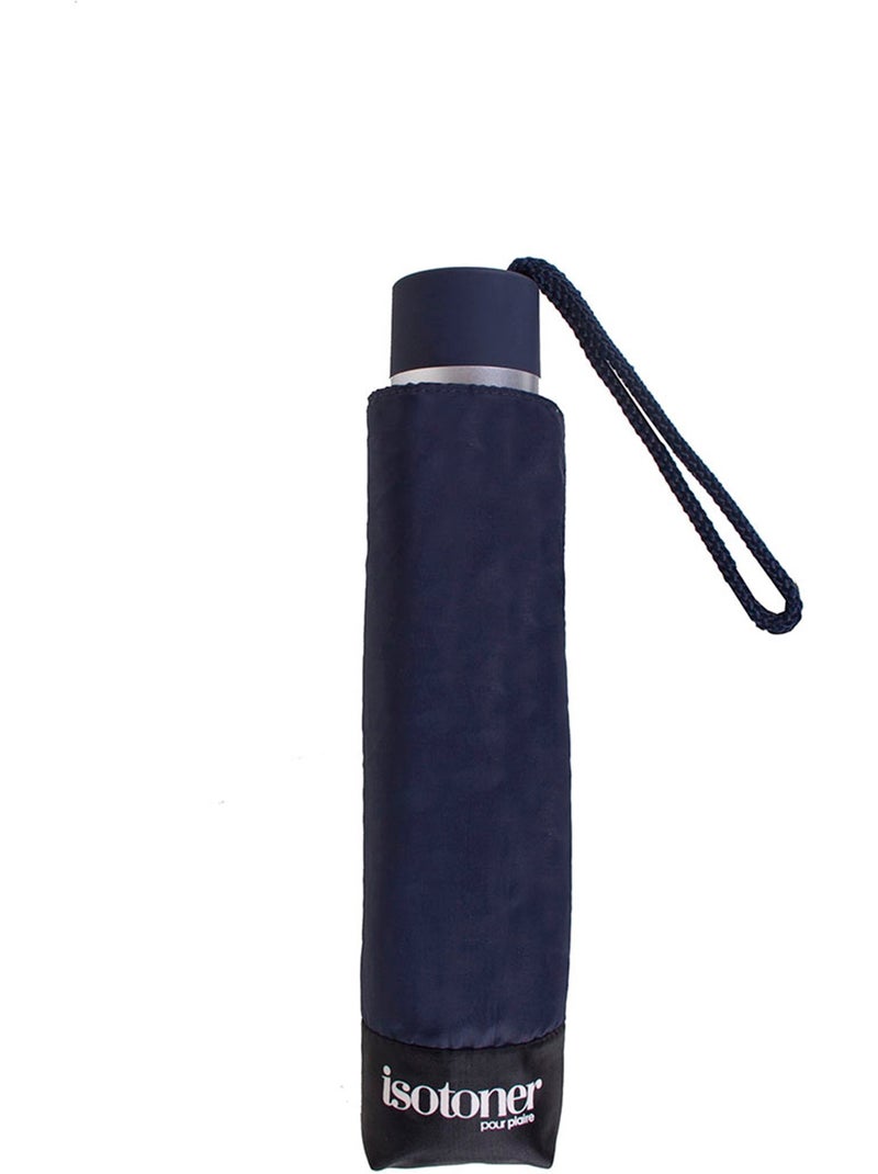 Paraguas  resistente, repelente al agua, 23 cm plegado, con apertura/cierre mujer isotoner Azul marino - Kiabi