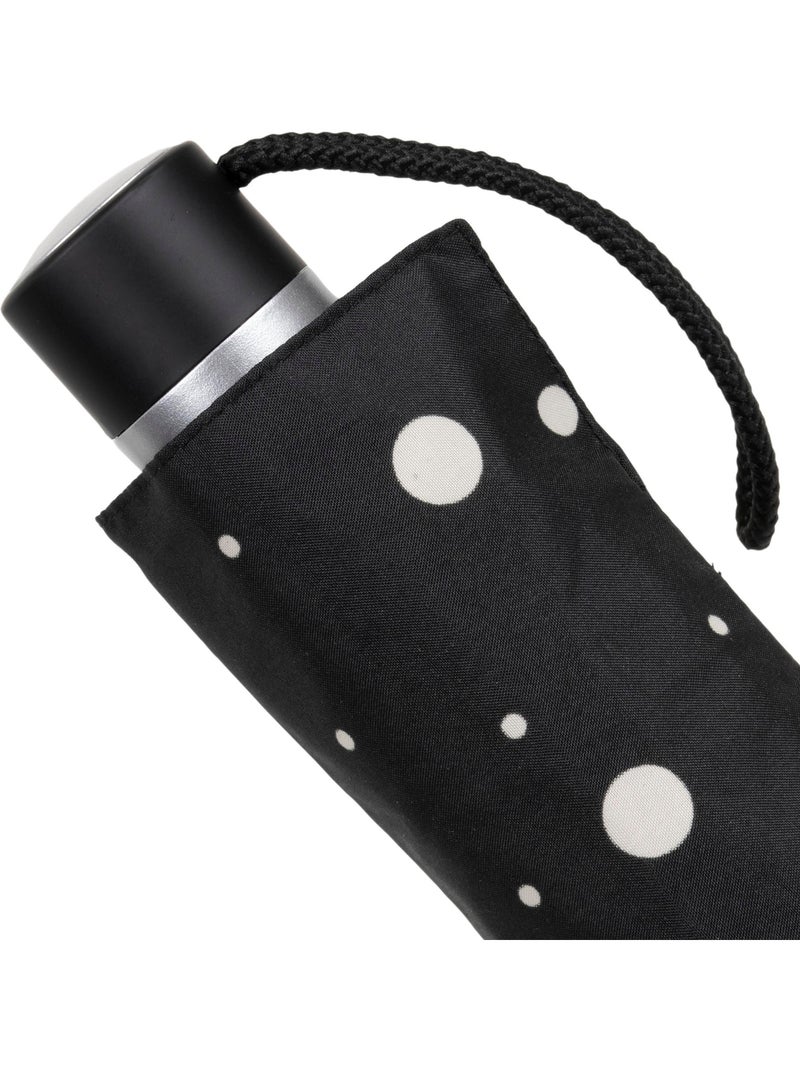 Paraguas  resistente, repelente al agua, 23 cm plegado, con apertura/cierre mujer isotoner Negro Amarillo - Kiabi