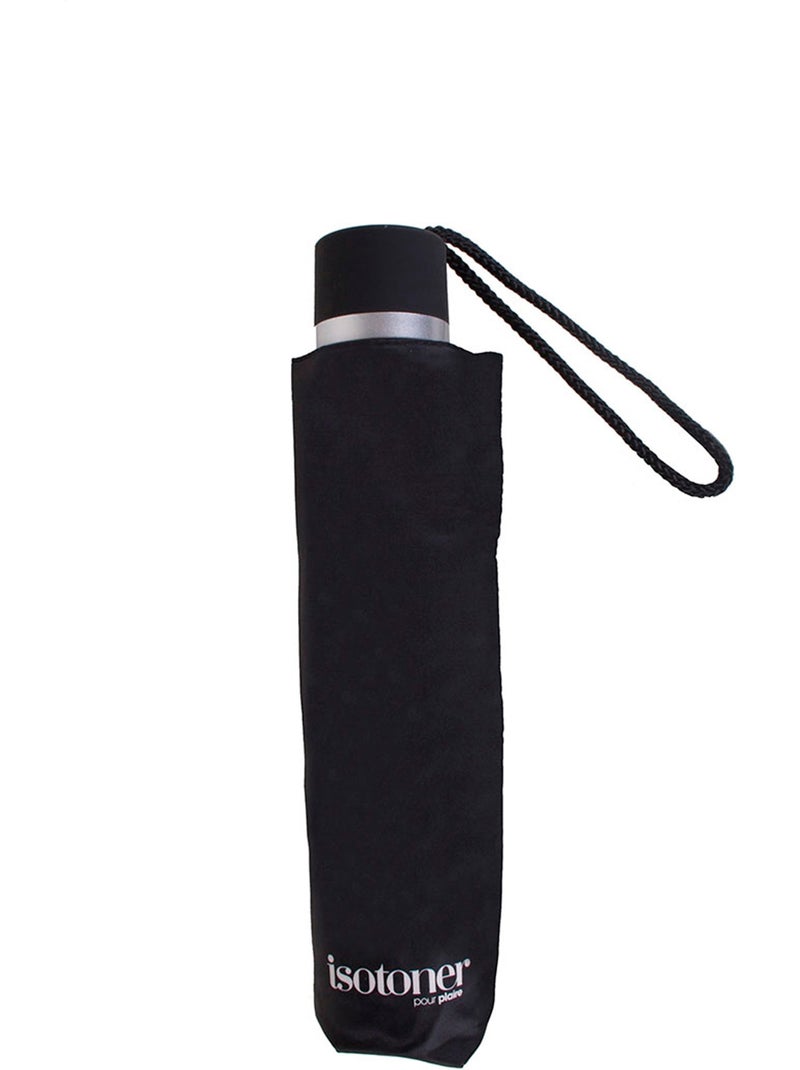 Paraguas  resistente, repelente al agua, 23 cm plegado, con apertura/cierre mujer isotoner Negro - Kiabi