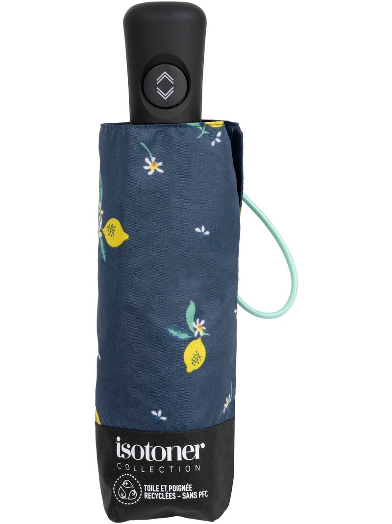 Paraguas  resistente, repelente al agua, amplia cobertura de 98 cm, mínimo 21 cm mujer isotoner Azul Amarillo - Kiabi