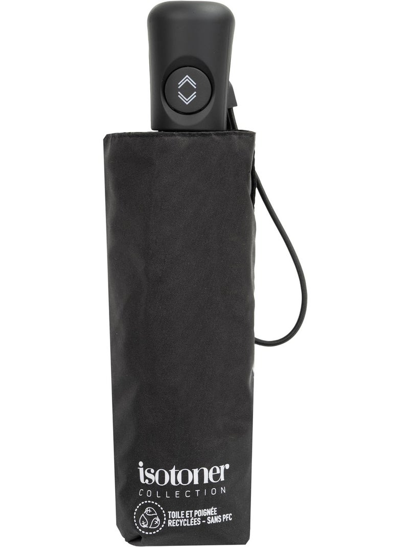 Paraguas  resistente, repelente al agua, amplia cobertura de 98 cm, mínimo 21 cm mujer isotoner Negro - Kiabi
