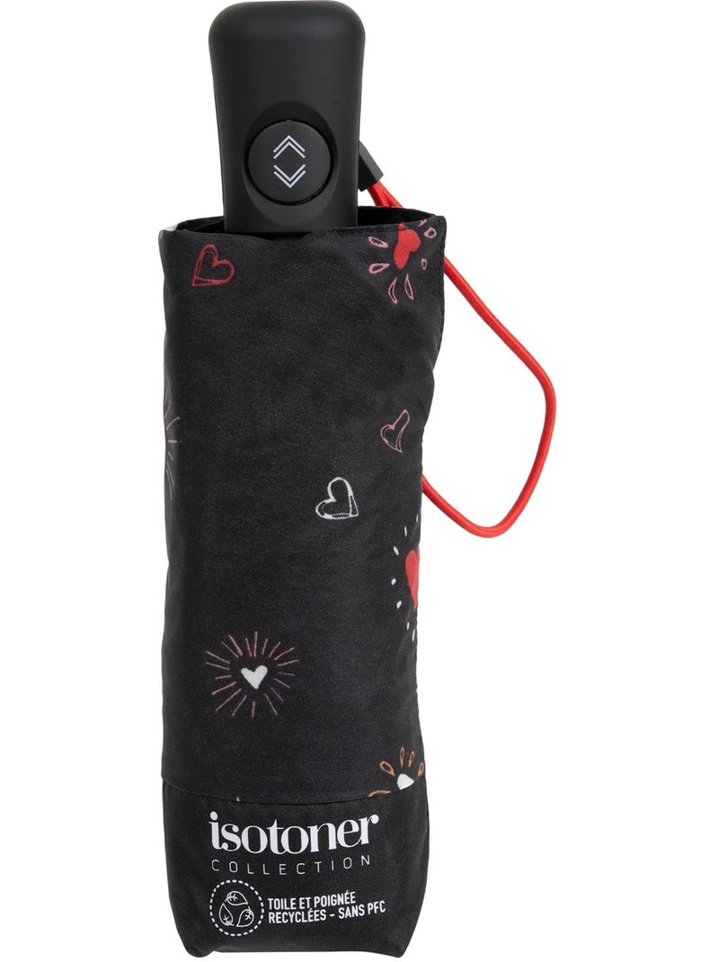 Paraguas  resistente, repelente al agua, amplia cobertura de 98 cm, mínimo 21 cm mujer isotoner Rojo - Kiabi