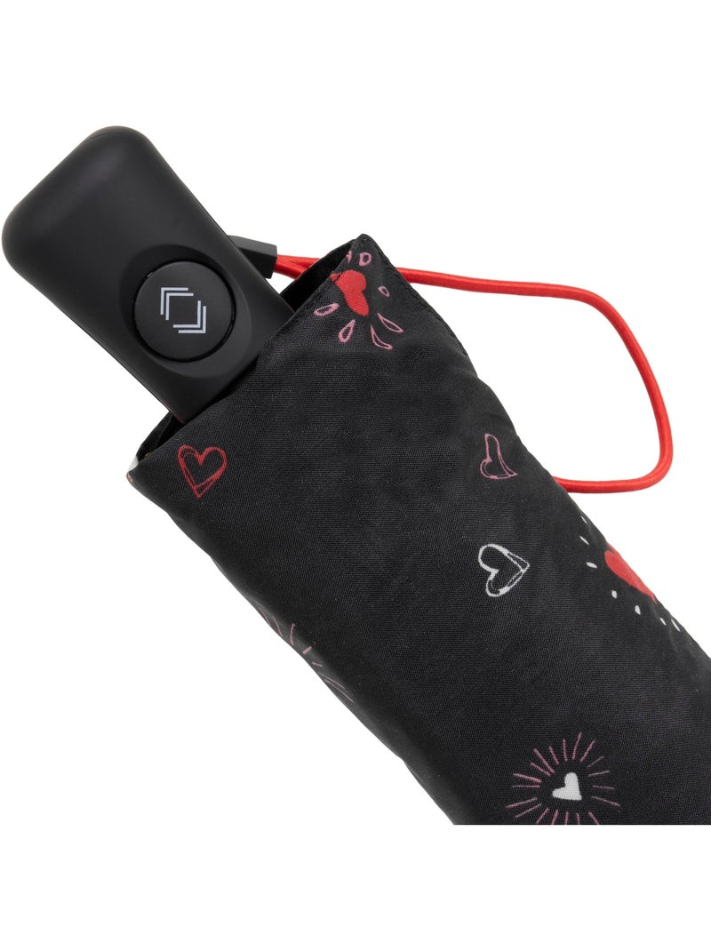 Paraguas  resistente, repelente al agua, amplia cobertura de 98 cm, mínimo 21 cm mujer isotoner Rojo - Kiabi