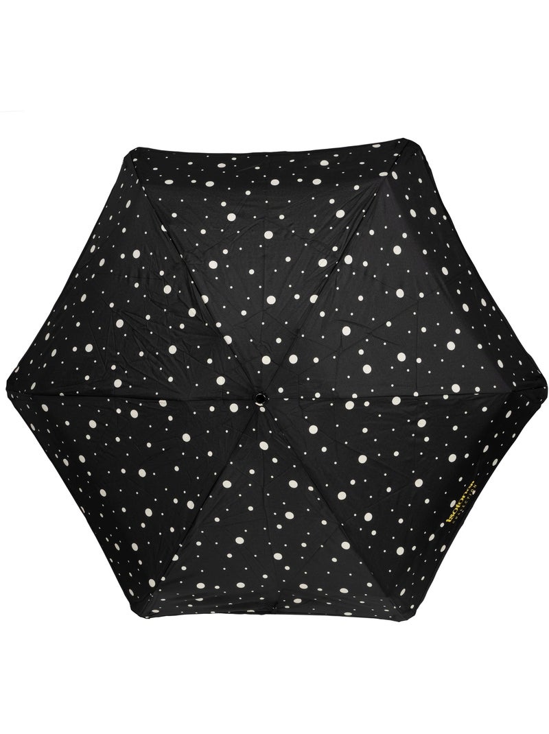 Paraguas  resistente, repelente al agua, gran envergadura (98 cm), mínimo 21 cm mujer isotoner Negro Amarillo - Kiabi