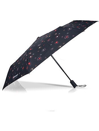 Paraguas resistente, ultra repelente al agua, con función Apertura/cierre mujer Isotoner