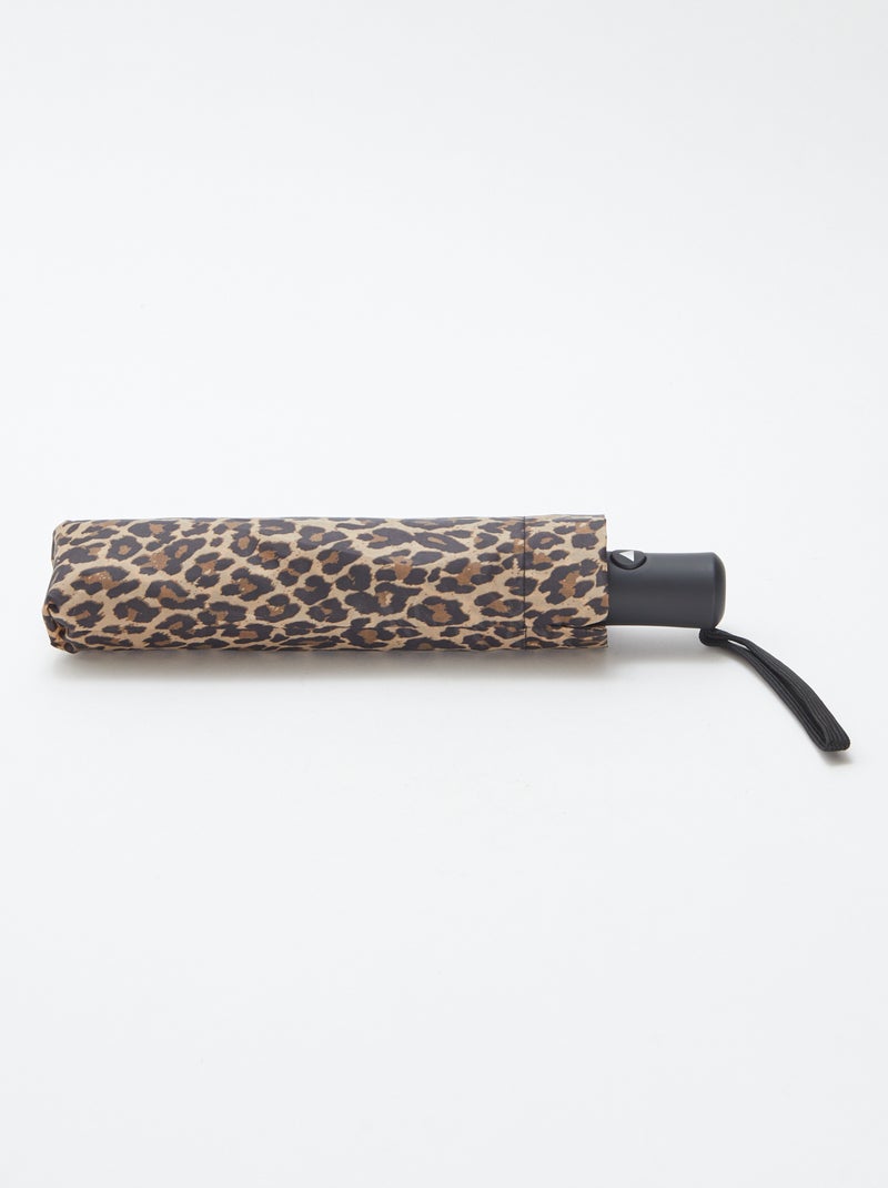 Paraguas retráctil con funda BEIGE - Kiabi