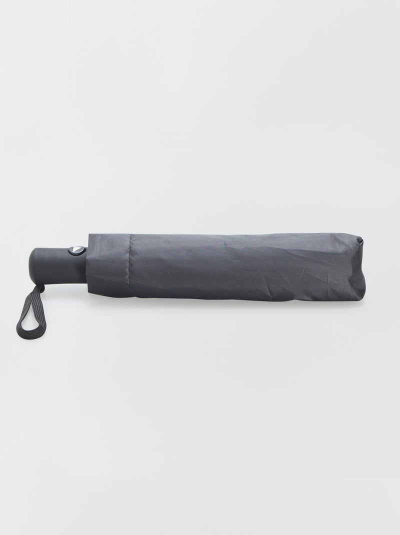 Paraguas retráctil con funda NEGRO - Kiabi