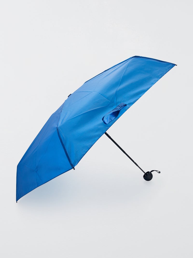 Paraguas retráctil mini azul oscuro - Kiabi