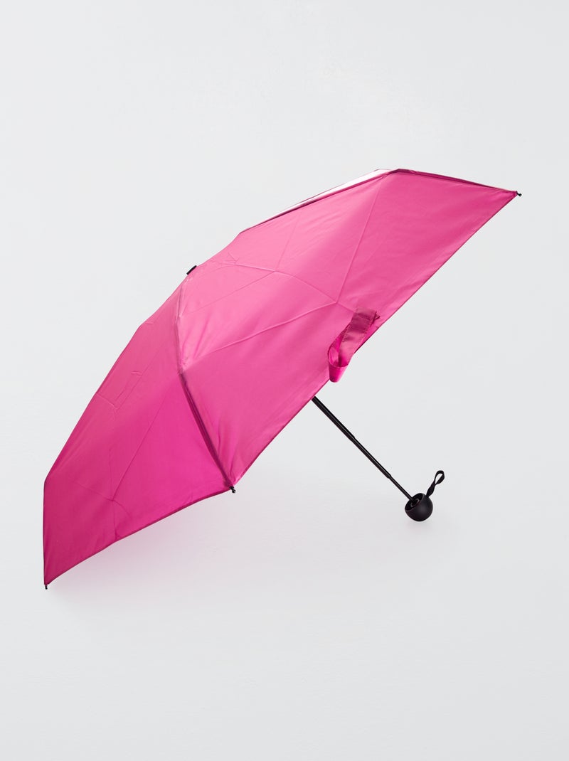 Paraguas retráctil mini ROSA - Kiabi