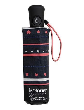 Paraguas sólido, ultra repelente al agua, cobertura de 98 cm de ancho, mujer Isotoner