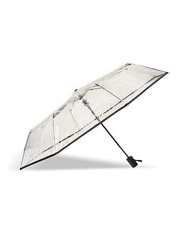 Paraguas sólido, Transparente, Apertura/cierre manual mujer Isotoner