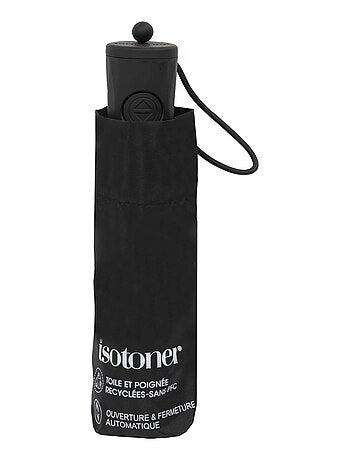 Paraguas sólido, ultra repelente al agua, apertura automática adulto mixto Isotoner