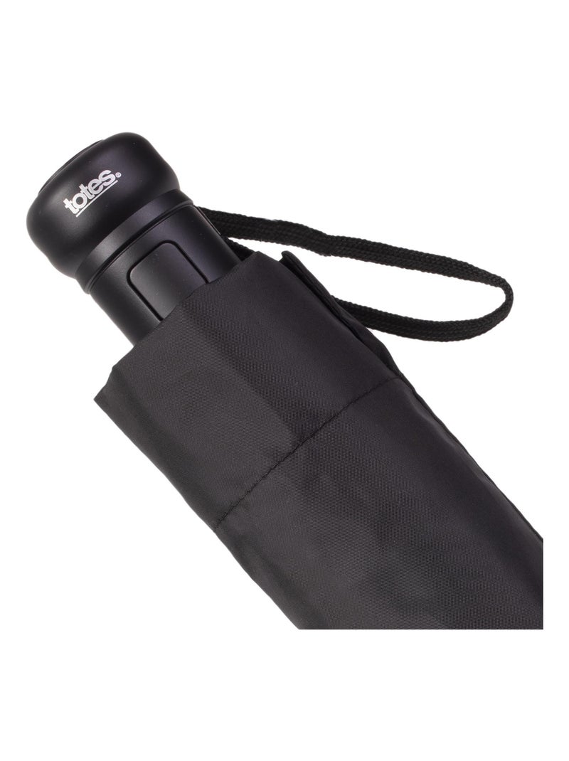Paraguas  sólido, ultra repelente al agua, apertura automática hombre Isotoner Negro - Kiabi