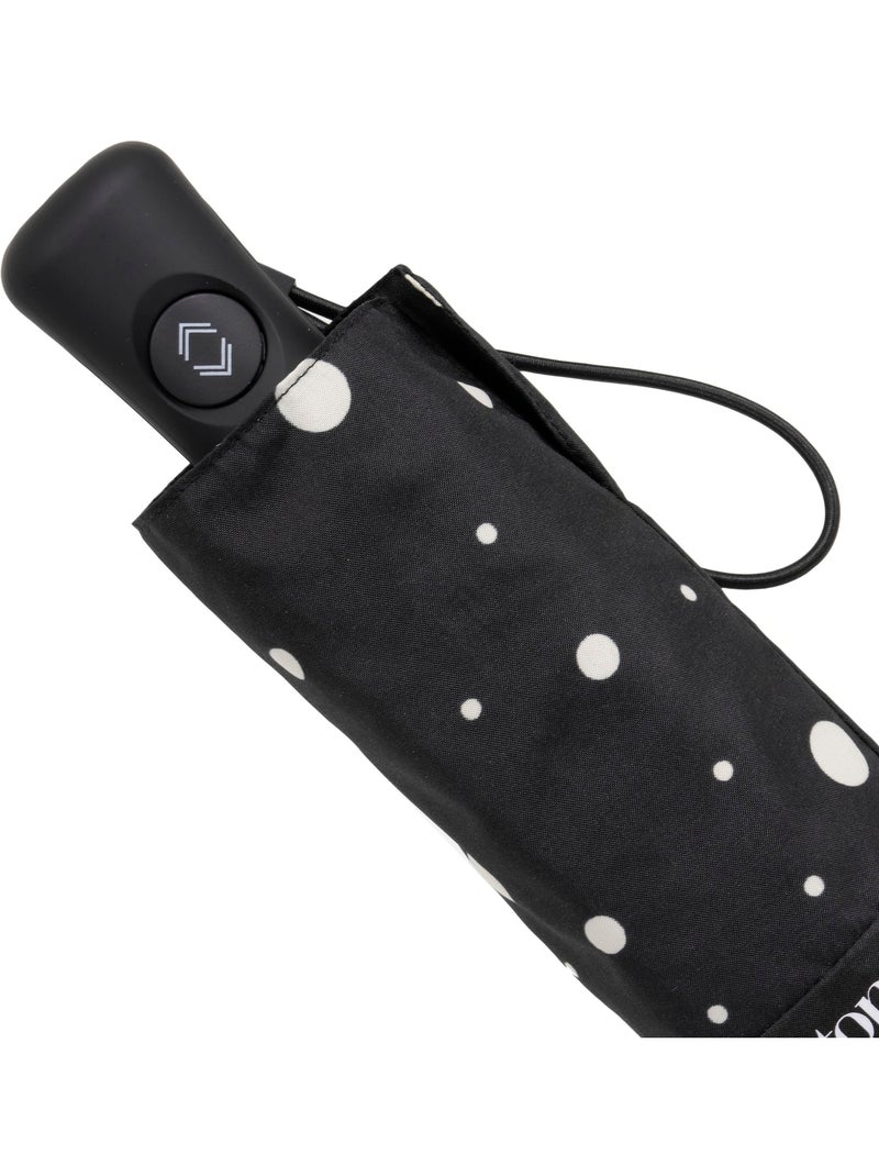Paraguas  sólido, ultra repelente al agua, cobertura de 98 cm de ancho, mujer Isotoner Negro Amarillo - Kiabi