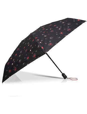 Paraguas sólido, ultra repelente al agua, cobertura de 98 cm de ancho, mujer Isotoner