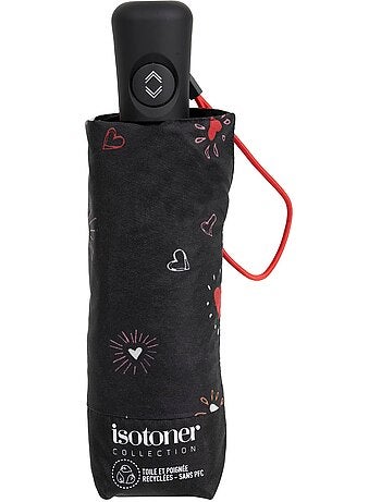 Paraguas sólido, ultra repelente al agua, cobertura de 98 cm de ancho, mujer Isotoner