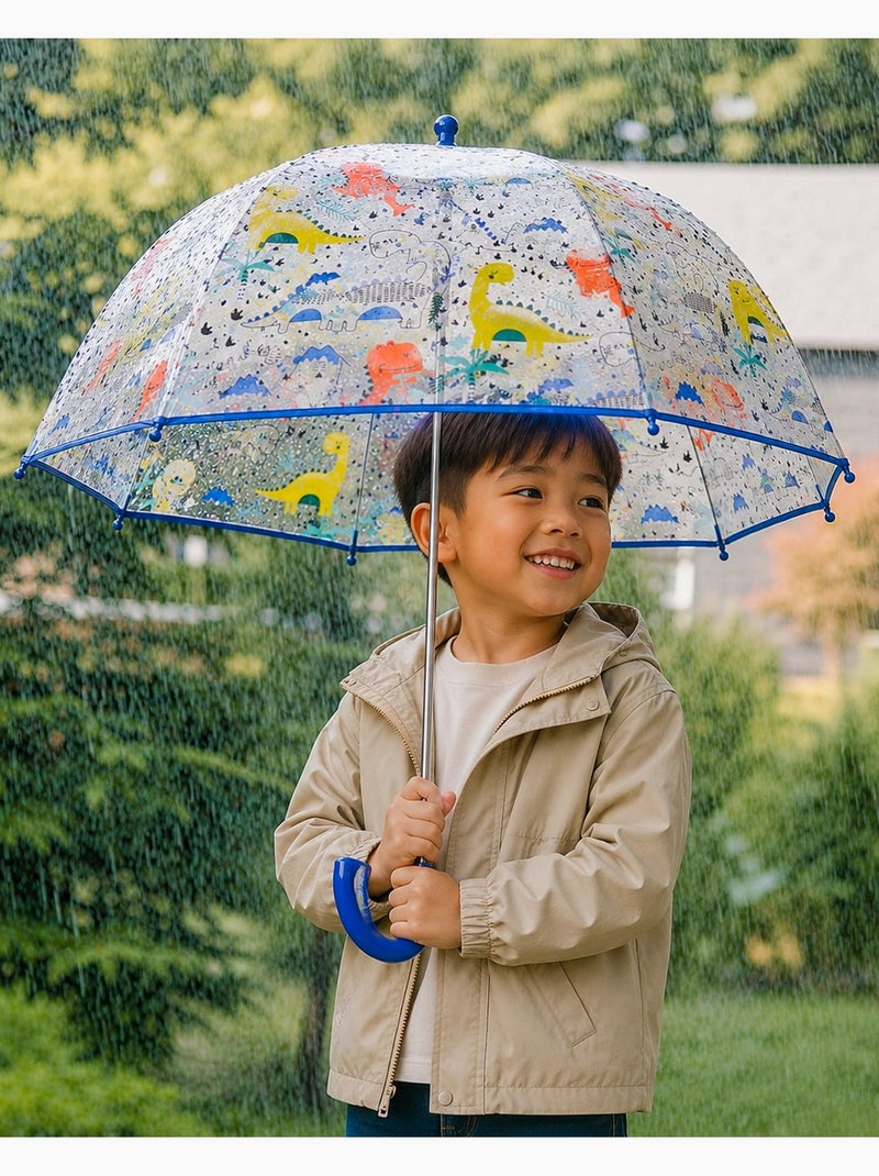 Paraguas  tapa transparente, fácil y segura de abrir niño mixto isotoner Azul - Kiabi
