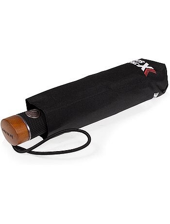 Paraguas tirador de madera tallada chic xtra, resistente e impermeable hombre isotoner