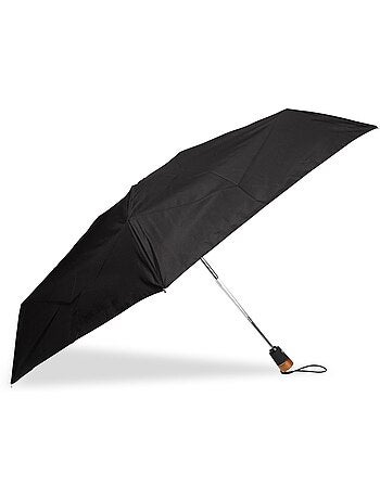 Paraguas tirador de madera tallada chic xtra, resistente e impermeable hombre isotoner