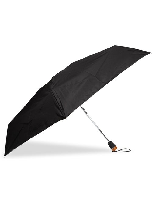 Paraguas  tirador de madera tallada chic xtra, resistente e impermeable hombre isotoner - Kiabi