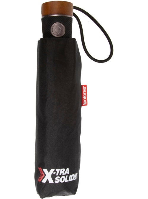 Paraguas  tirador de madera tallada chic xtra, resistente e impermeable hombre isotoner - Kiabi