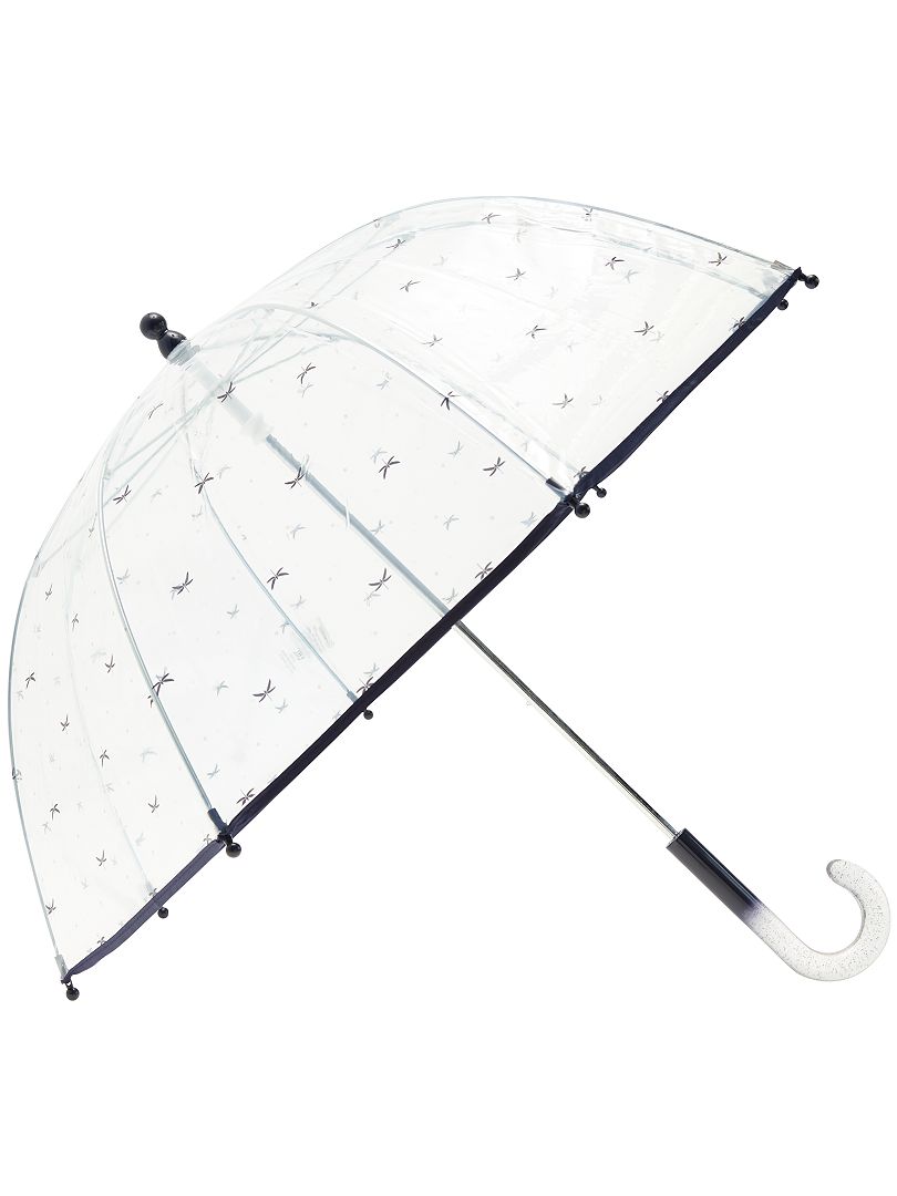 Paraguas transparente con estampado de fantasía VERDE - Kiabi