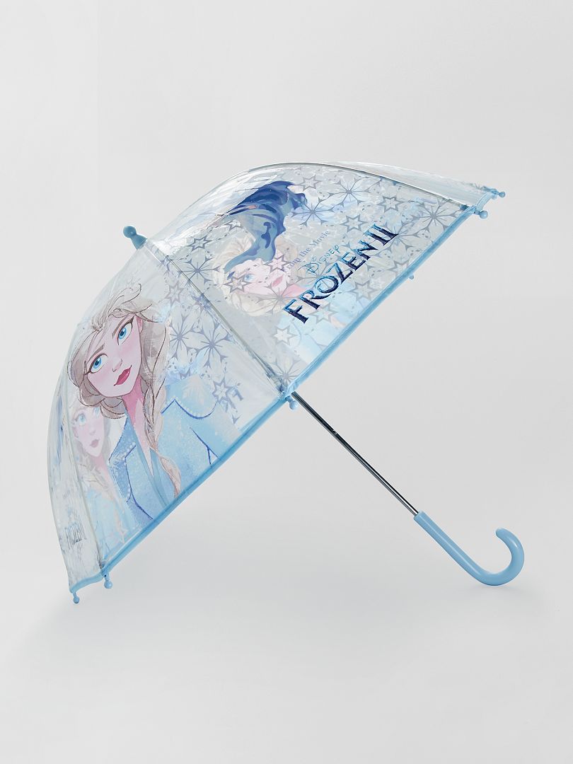 Paraguas transparente 'Frozen' azul - Kiabi