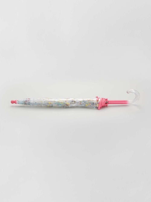 Paraguas transparente 'gato' y 'arcoíris' - Kiabi