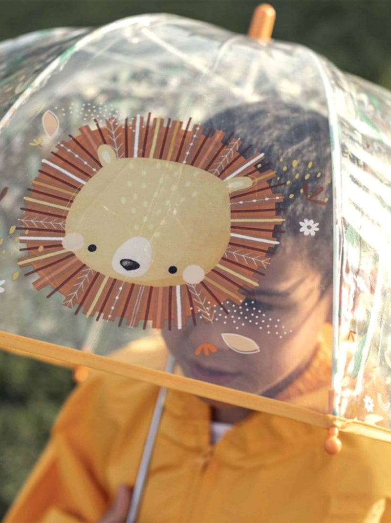 Paraguas transparente para niño | Sassi Junior Naranja - Kiabi
