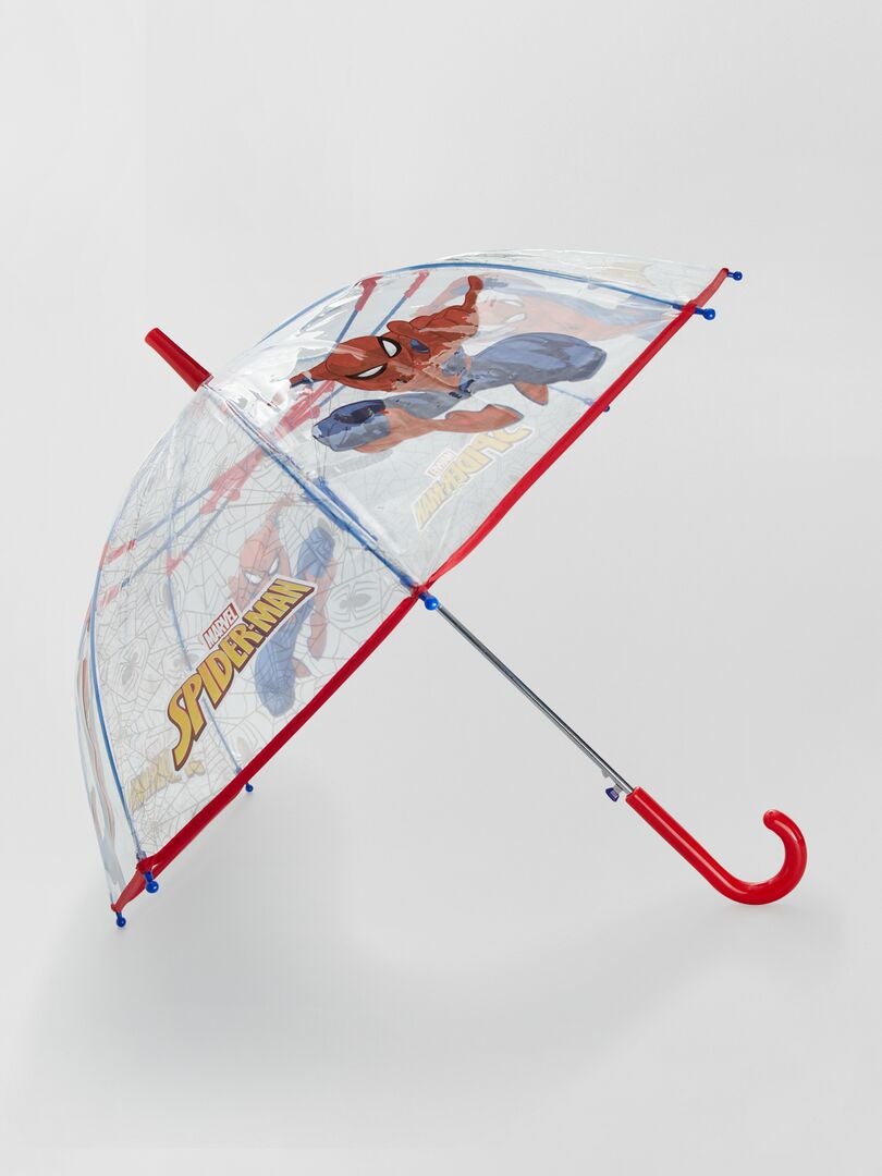 Paraguas transparente 'Spider-Man' rojo - Kiabi