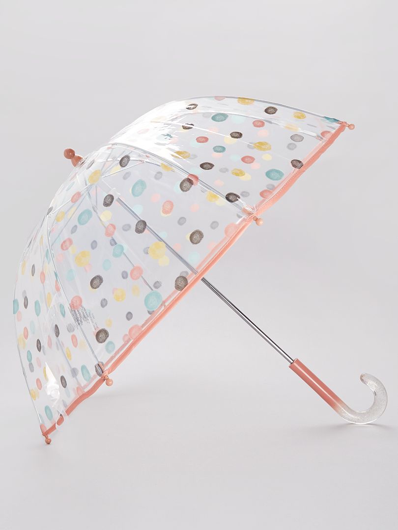 Paraguas transparente 'Unicornio' BEIGE - Kiabi