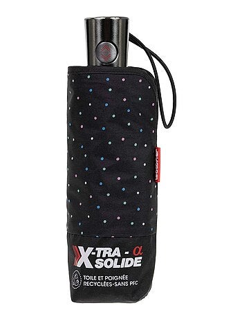 Paraguas X-tra Solid antivuelco, 28 cm, ultra repelente al agua, mujer Isotoner