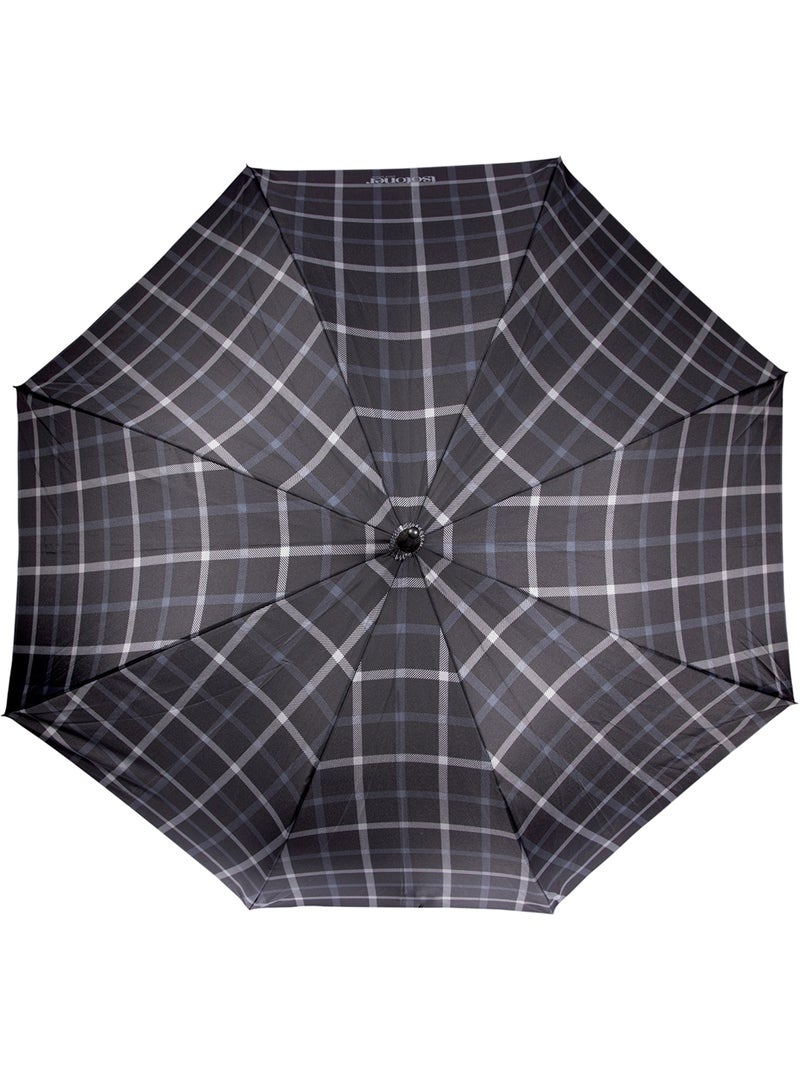 Paraguas  X-tra Sturdy, ultra repelente al agua, Apertura/cierre automático hombre Isotoner Gris negro - Kiabi