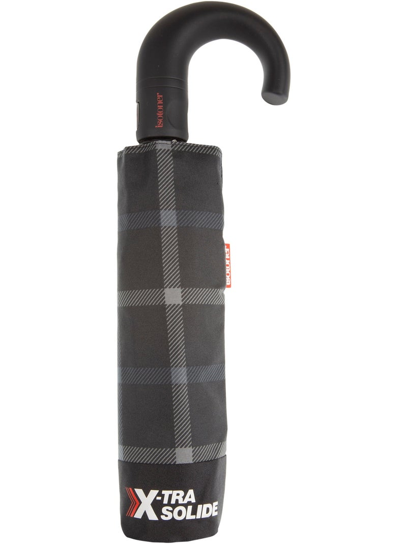 Paraguas  xtra resistente, repelente al agua, apertura/cierre automático hombre isotoner Gris negro - Kiabi