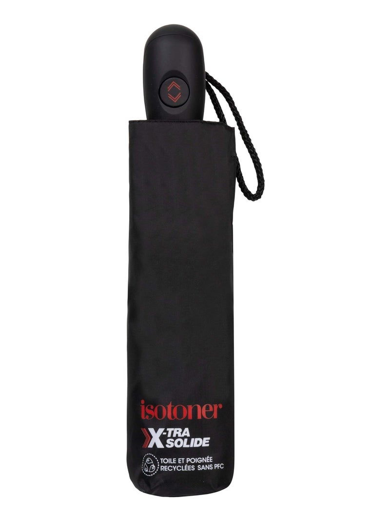 Paraguas  xtra solide 28 cm, repelente al agua, apertura/cierre automático mujer isotoner Negro - Kiabi