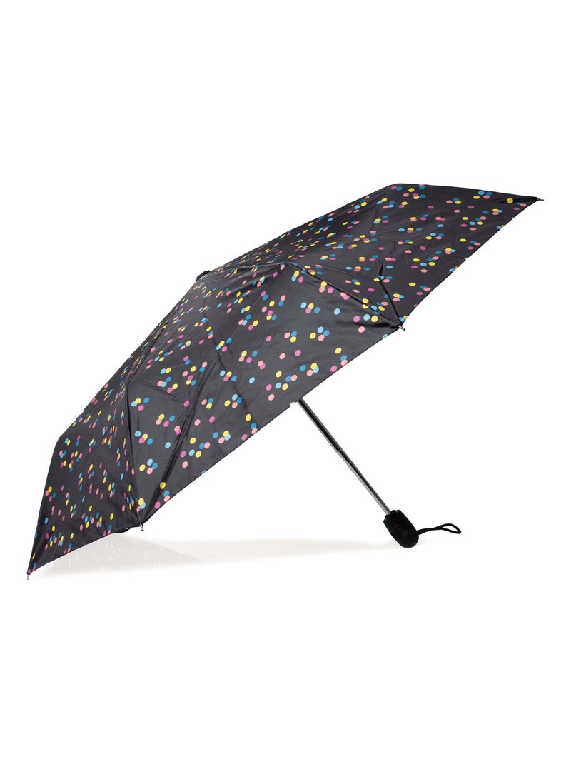 Paraguas  xtra solide 28 cm, repelente al agua, apertura/cierre automático mujer isotoner Negro Rosa - Kiabi