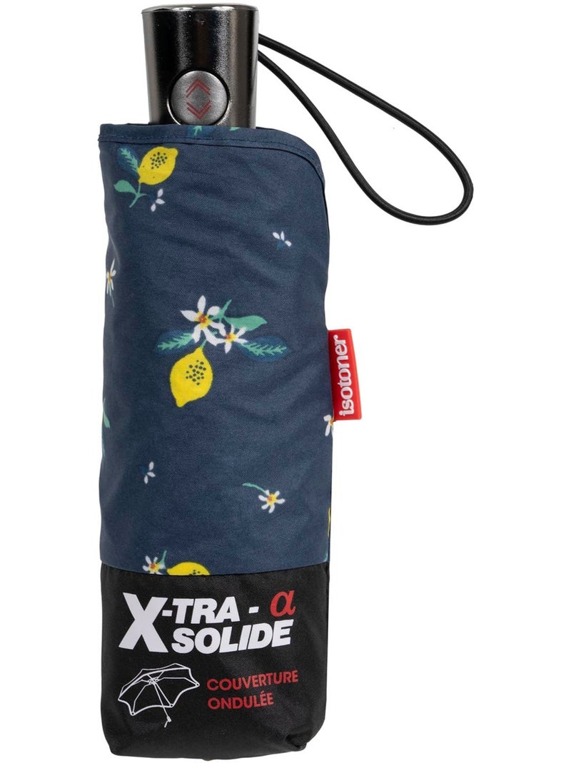 Paraguas  xtra solide antideslizante, 23 cm, repelente al agua, apertura/cierre mujer isotoner Azul Amarillo - Kiabi