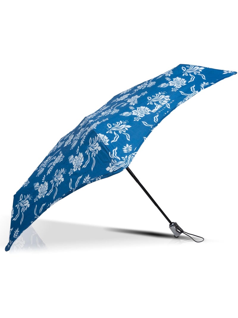 Paraguas  xtra solide antideslizante, 23 cm, repelente al agua, apertura/cierre mujer isotoner Azul Blanco - Kiabi