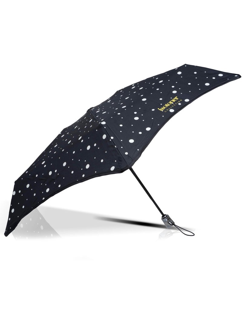 Paraguas  xtra solide antideslizante, 23 cm, repelente al agua, apertura/cierre mujer isotoner Negro Amarillo - Kiabi